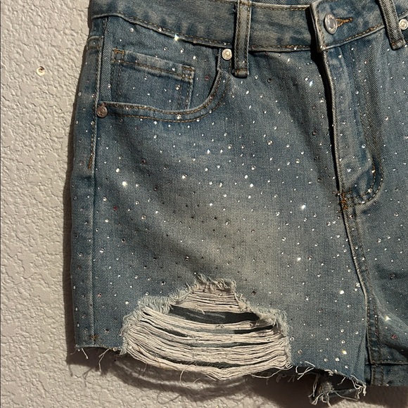 Embellished Denim Shorts - Picture 2 of 7